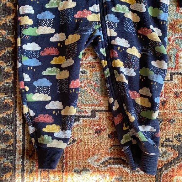 Frugi Rain Clouds Hooded Snugglesuit Romper, 18-24M - Picture 2 of 3